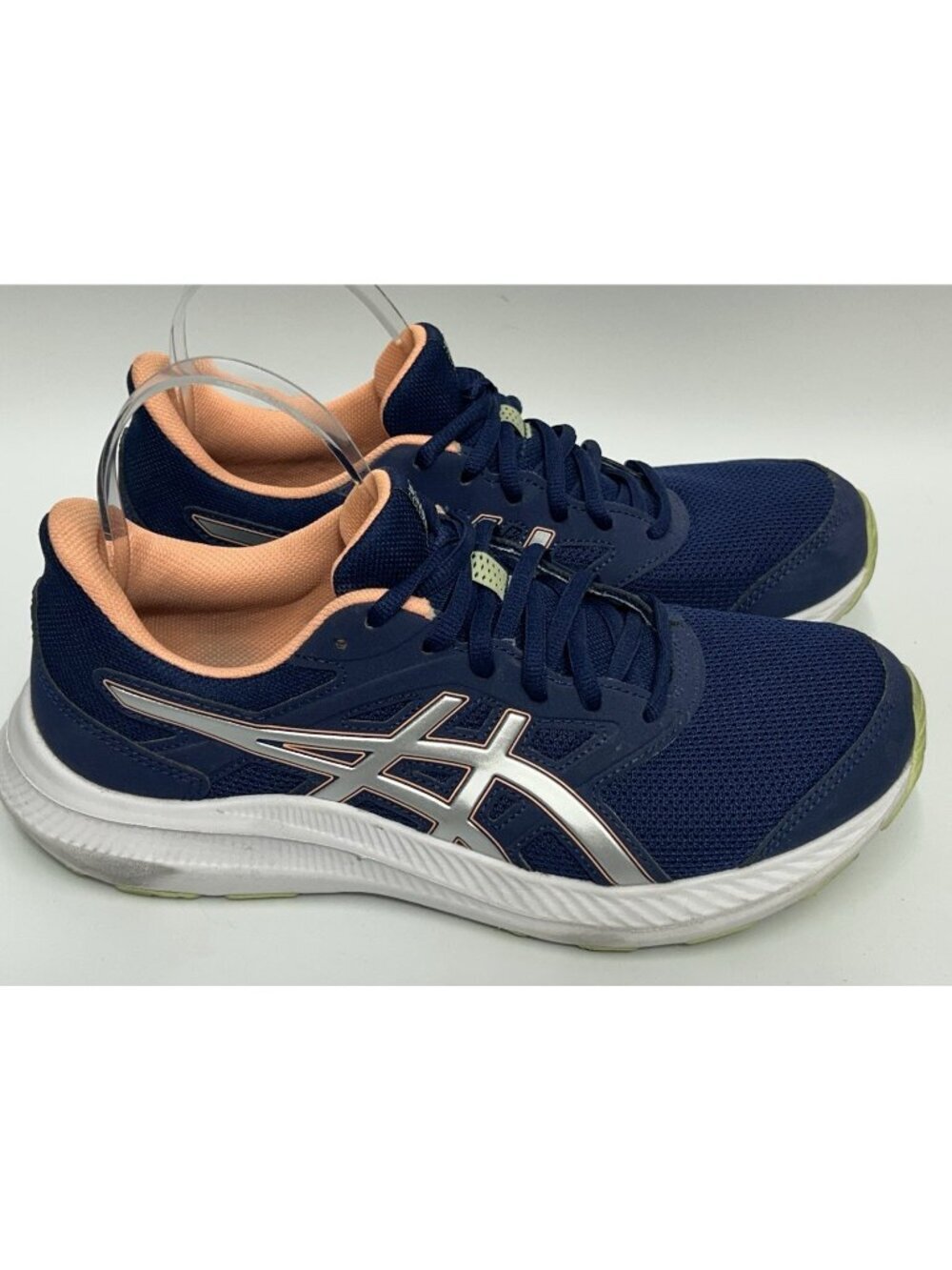Asics Jolt Womens Size 8 Blue Silver Athletic Running Walking Shoes Sneaker Gym
